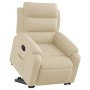 Sillón eléctrico reclinable elevable de tela color crema en Sillones | Comprar online en Foru.es