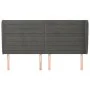 Kopfteil mit dunkelgrauen Samtohren 183x23x118/128 cm von , Kopf- und Fußteile - Ref: Foro24-3118157, Preis: 101,69 €, Rabatt: %
