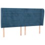 Cabecero con orejas de terciopelo azul oscuro 183x23x118/128 cm de , Cabeceros y pies de cama - Ref: Foro24-3118160, Precio: ...