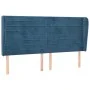 Headboard with dark blue velvet ears 183x23x118/128 cm by , Headboards and footboards - Ref: Foro24-3118160, Price: 133,72 €,...