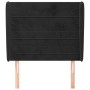 Cabecero con orejas de terciopelo negro 93x23x118/128 cm de , Cabeceros y pies de cama - Ref: Foro24-3118134, Precio: 81,01 €...