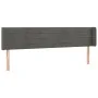 Kopfteil aus dunkelgrauem Samt, 183 x 16 x 78/88 cm von , Kopf- und Fußteile - Ref: Foro24-3118969, Preis: 57,02 €, Rabatt: %