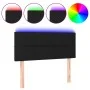 Black fabric headboard with LED 90x5x78/88 cm by , Headboards and footboards - Ref: Foro24-3121596, Price: 43,04 €, Discount: %