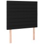 Cabecero con luces LED tela negro 90x5x118/128 cm de , Cabeceros y pies de cama - Ref: Foro24-3122548, Precio: 72,01 €, Descu...