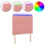 Pink velvet headboard with LED lights 100x5x118/128 cm by , Headboards and footboards - Ref: Foro24-3122611, Price: 68,99 €, ...