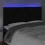 Kopfteil aus schwarzem Samt mit LED-Leuchten, 180 x 5 x 118/128 cm von , Kopf- und Fußteile - Ref: Foro24-3122626, Preis: 115...