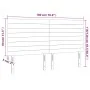 Kopfteil aus schwarzem Samt mit LED-Leuchten, 180 x 5 x 118/128 cm von , Kopf- und Fußteile - Ref: Foro24-3122626, Preis: 115...