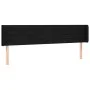 Black fabric headboard with LED 203x16x78/88 cm by , Headboards and footboards - Ref: Foro24-3123400, Price: 65,41 €, Discoun...