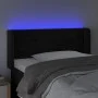 Black velvet headboard with LED 93x16x78/88 cm by , Headboards and footboards - Ref: Foro24-3123414, Price: 59,29 €, Discount: %