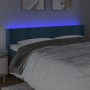 Cabecero con LED de terciopelo azul oscuro 183x16x78/88 cm de , Cabeceros y pies de cama - Ref: Foro24-3123440, Precio: 76,34...