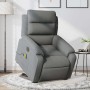 Sillón de masaje eléctrico reclinable elevable tela gris oscuro en Sillones | Comprar online en Foru.es