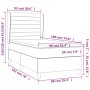 Cama box spring con colchón terciopelo gris claro 90x190 cm de , Camas y somieres - Ref: Foro24-3129243, Precio: 313,91 €, De...