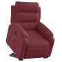 Sillón de masaje eléctrico reclinable elevable tela rojo tinto en Sillones | Comprar online en Foru.es