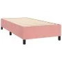 Box spring bed with pink velvet mattress 100x200 cm by , Beds and slatted bases - Ref: Foro24-3129260, Price: 341,52 €, Disco...