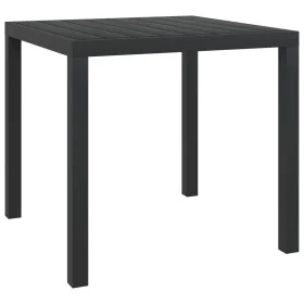Mesa de jardín de aluminio y WPC negra 80x80x74 cm de vidaXL, Mesas de jardín - Ref: Foro24-42790, Precio: 140,86 €, Descuent...