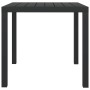 Mesa de jardín de aluminio y WPC negra 80x80x74 cm de vidaXL, Mesas de jardín - Ref: Foro24-42790, Precio: 143,64 €, Descuent...