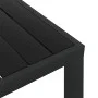 Mesa de jardín de aluminio y WPC negra 80x80x74 cm de vidaXL, Mesas de jardín - Ref: Foro24-42790, Precio: 140,86 €, Descuent...