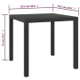 Mesa de jardín de aluminio y WPC negra 80x80x74 cm de vidaXL, Mesas de jardín - Ref: Foro24-42790, Precio: 140,86 €, Descuent...