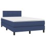 Cama box spring con colchón y LED tela azul 120x200 cm de , Camas y somieres - Ref: Foro24-3133147, Precio: 396,65 €, Descuen...