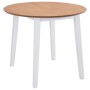 Mesa de hojas abatibles redonda MDF blanca de vidaXL, Mesas de cocina y de comedor - Ref: Foro24-245370, Precio: 150,22 €, De...