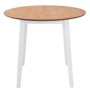 Mesa de hojas abatibles redonda MDF blanca de vidaXL, Mesas de cocina y de comedor - Ref: Foro24-245370, Precio: 150,22 €, De...