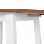 Mesa de hojas abatibles redonda MDF blanca de vidaXL, Mesas de cocina y de comedor - Ref: Foro24-245370, Precio: 150,22 €, De...