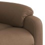 Sillón de masaje eléctrico reclinable elevable tela marrón en Sillones | Comprar online en Foru.es