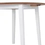 Round white MDF drop-leaf table by vidaXL, Kitchen and dining tables - Ref: Foro24-245370, Price: 147,60 €, Discount: %
