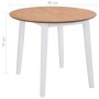 Mesa de hojas abatibles redonda MDF blanca de vidaXL, Mesas de cocina y de comedor - Ref: Foro24-245370, Precio: 150,22 €, De...