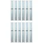 Ground anchor L shape 12 units galvanized steel 5x5x50 cm by vidaXL, DIY accessories - Ref: Foro24-142302, Price: 93,00 €, Di...