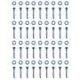 Ground anchor L shape 12 units galvanized steel 5x5x50 cm by vidaXL, DIY accessories - Ref: Foro24-142302, Price: 93,00 €, Di...
