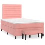 Cama box spring con colchón terciopelo rosa 120x200 cm de , Camas y somieres - Ref: Foro24-3137898, Precio: 450,75 €, Descuen...