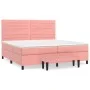 Boxspringbett mit rosa Samtmatratze 200x200 cm von , Betten und Lattenroste - Ref: Foro24-3137928, Preis: 683,19 €, Rabatt: %