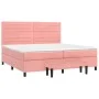 Boxspringbett mit rosa Samtmatratze 200x200 cm von , Betten und Lattenroste - Ref: Foro24-3137928, Preis: 683,19 €, Rabatt: %