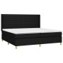 Cama box spring colchón y luces LED tela negro 200x200 cm de , Camas y somieres - Ref: Foro24-3138983, Precio: 679,02 €, Desc...