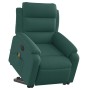 Sillón masaje eléctrico reclinable elevable tela verde oscuro en Sillones | Comprar online en Foru.es