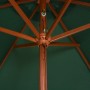 Sombrilla con palo de madera 270x270 cm verde de vidaXL, Sombrillas - Ref: Foro24-42961, Precio: 71,20 €, Descuento: %