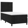 Cama box spring con colchón terciopelo negro 90x200 cm de , Camas y somieres - Ref: Foro24-3143063, Precio: 327,96 €, Descuen...