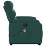 Sillón masaje eléctrico reclinable elevable tela verde oscuro en Sillones | Comprar online en Foru.es