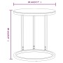 Mesa auxiliar vidrio templado mármol negro y dorado 45 cm de , Mesas auxiliares - Ref: Foro24-331663, Precio: 46,80 €, Descue...
