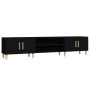 Mueble de TV madera contrachapada negro 180x31,5x40 cm de , Muebles TV - Ref: Foro24-816257, Precio: 108,50 €, Descuento: %