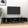 Mueble de TV madera contrachapada negro 180x31,5x40 cm de , Muebles TV - Ref: Foro24-816257, Precio: 106,43 €, Descuento: %