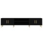 Mueble de TV madera contrachapada negro 180x31,5x40 cm de , Muebles TV - Ref: Foro24-816257, Precio: 108,50 €, Descuento: %