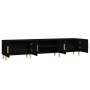 Mueble de TV madera contrachapada negro 180x31,5x40 cm de , Muebles TV - Ref: Foro24-816257, Precio: 108,50 €, Descuento: %