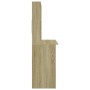 Escritorio con estantes contrachapada roble Sonoma 102x45x148cm de , Escritorios - Ref: Foro24-823003, Precio: 80,74 €, Descu...