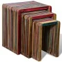 Stackable table set 3 units colored recycled teak by , Side tables - Ref: Foro24-241717, Price: 130,93 €, Discount: %