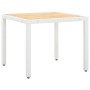 Juego de comedor de jardín 5 piezas ratán sintético blanco de , Conjuntos de jardín - Ref: Foro24-45998, Precio: 510,21 €, De...