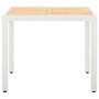 Juego de comedor de jardín 5 piezas ratán sintético blanco de , Conjuntos de jardín - Ref: Foro24-45998, Precio: 510,21 €, De...