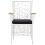 Juego de comedor de jardín 5 piezas ratán sintético blanco de , Conjuntos de jardín - Ref: Foro24-45998, Precio: 510,21 €, De...