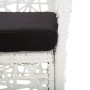 Juego de comedor de jardín 5 piezas ratán sintético blanco de , Conjuntos de jardín - Ref: Foro24-45998, Precio: 510,21 €, De...